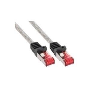 Cavo patch - S-FTP PiMf - Cat.6 - 250 MHz - PVC - rame - trasparente - 0,3 m