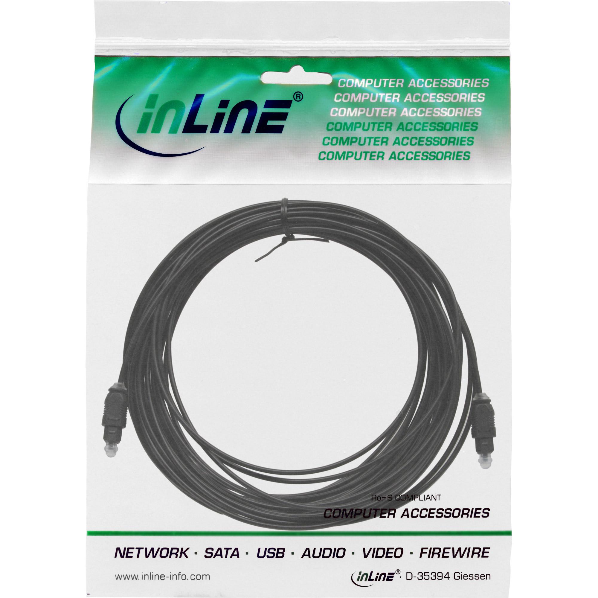 Cavo audio OPTO - Toslink maschio - maschio - 10m