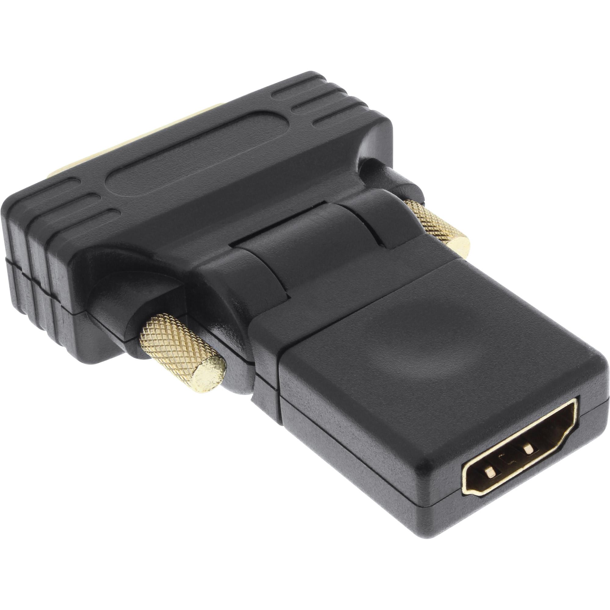 Adattatore HDMI-DVI - presa HDMI su spina DVI - angolo flessibile - 4K2K