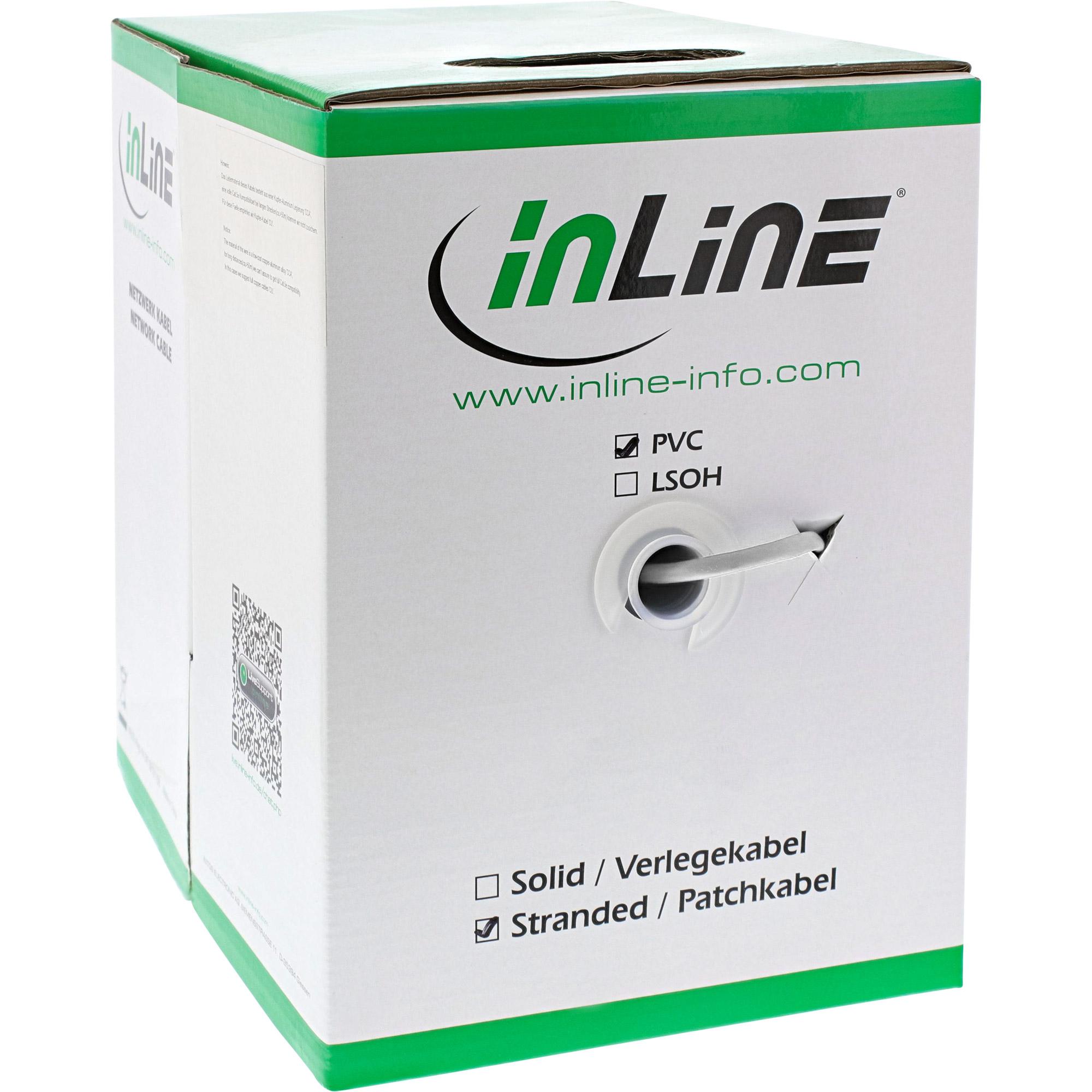 Cavo patch Cat.5e - bianco - SF-UTP - AWG26 - PVC - 100 m