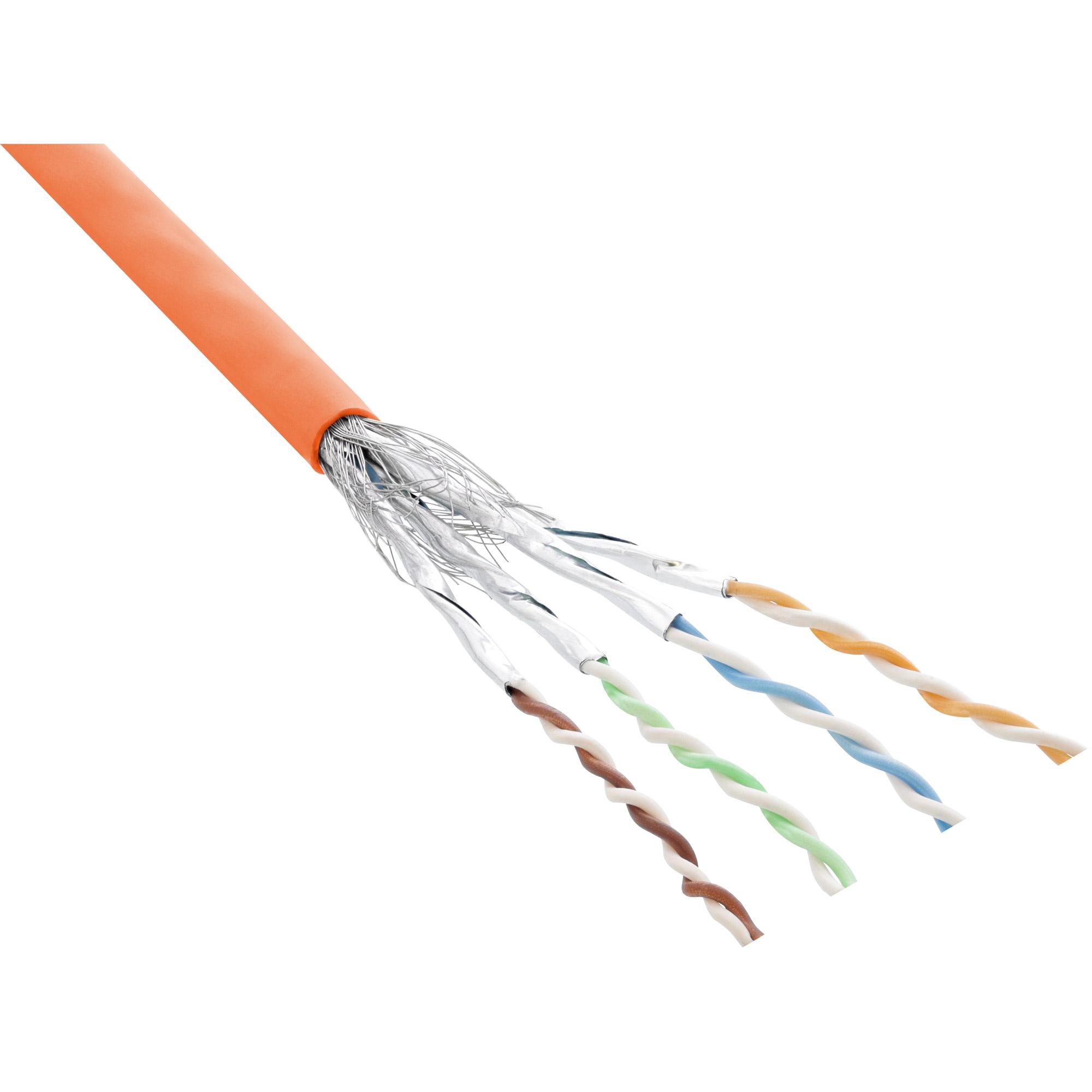 Cavo patch Cat.6 S-FTP PiMf - arancione - AWG27 - PVC - CU - 100m