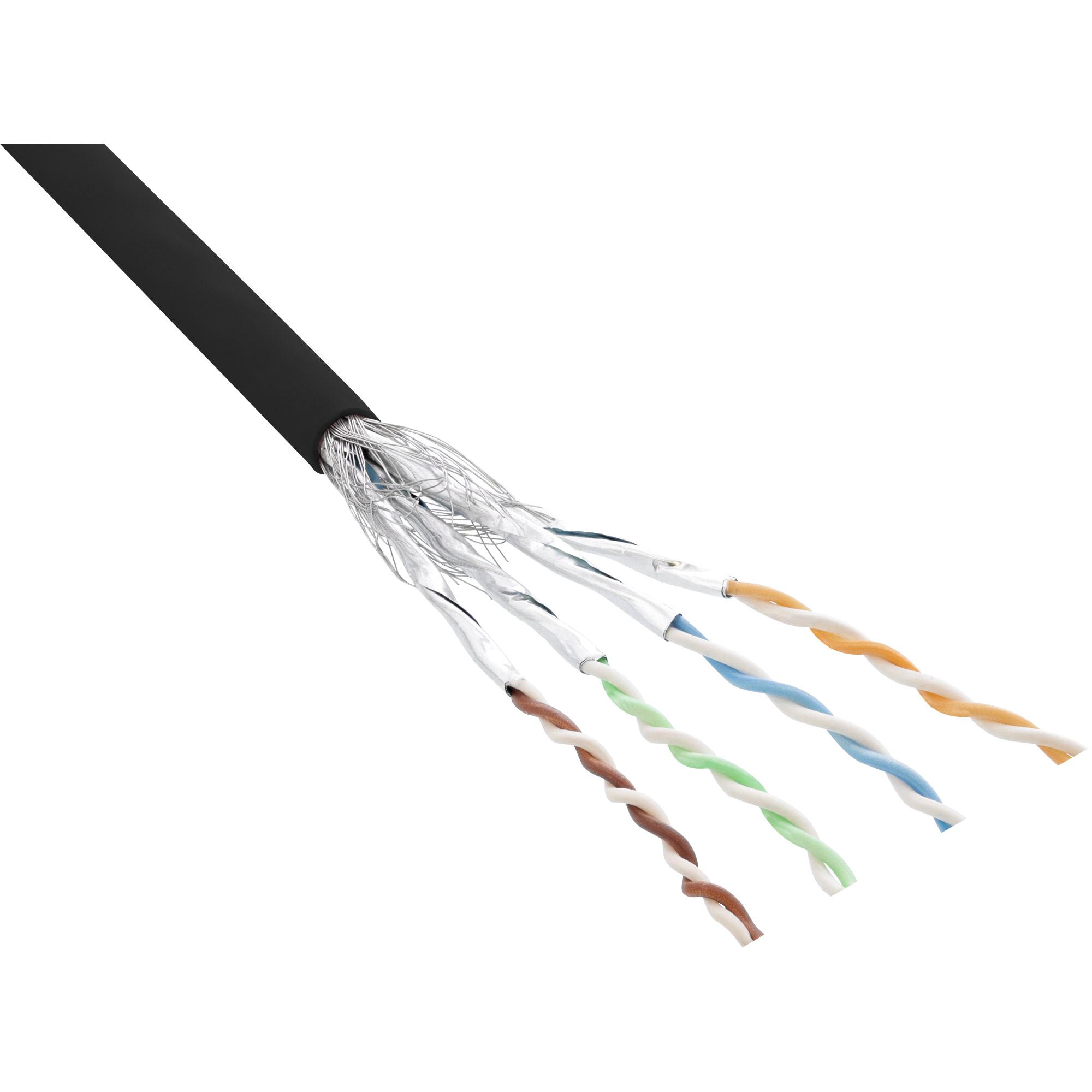 Cavo patch Cat.6 S-FTP PiMf - nero - AWG27 - PVC - CU - 100m