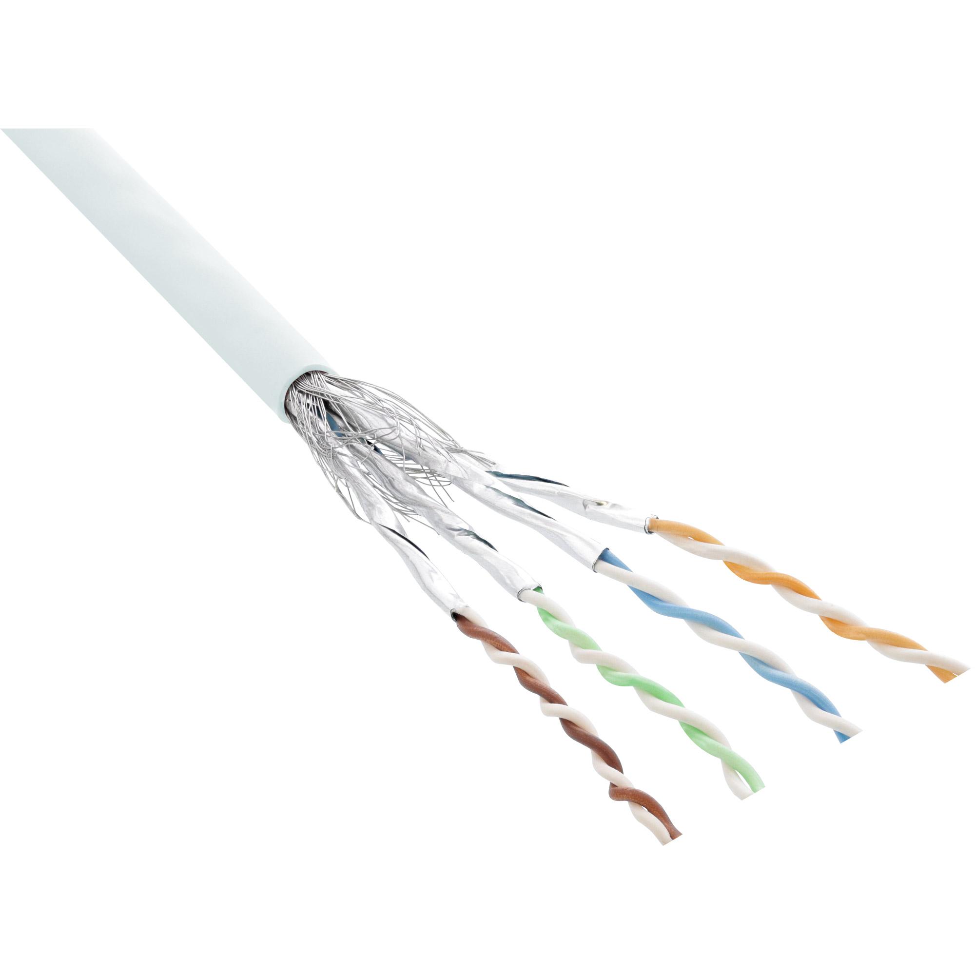 Cavo patch Cat.6 S-FTP PiMf - bianco - AWG27 - PVC - CU - 100m