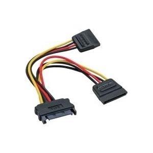 Cavo di alimentazione InLine interno 1xSATA/Bu. su 2xSATA/pc. 015 m (29683)