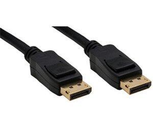 Displayport in linea Kabel 10 m contatti dorati nero