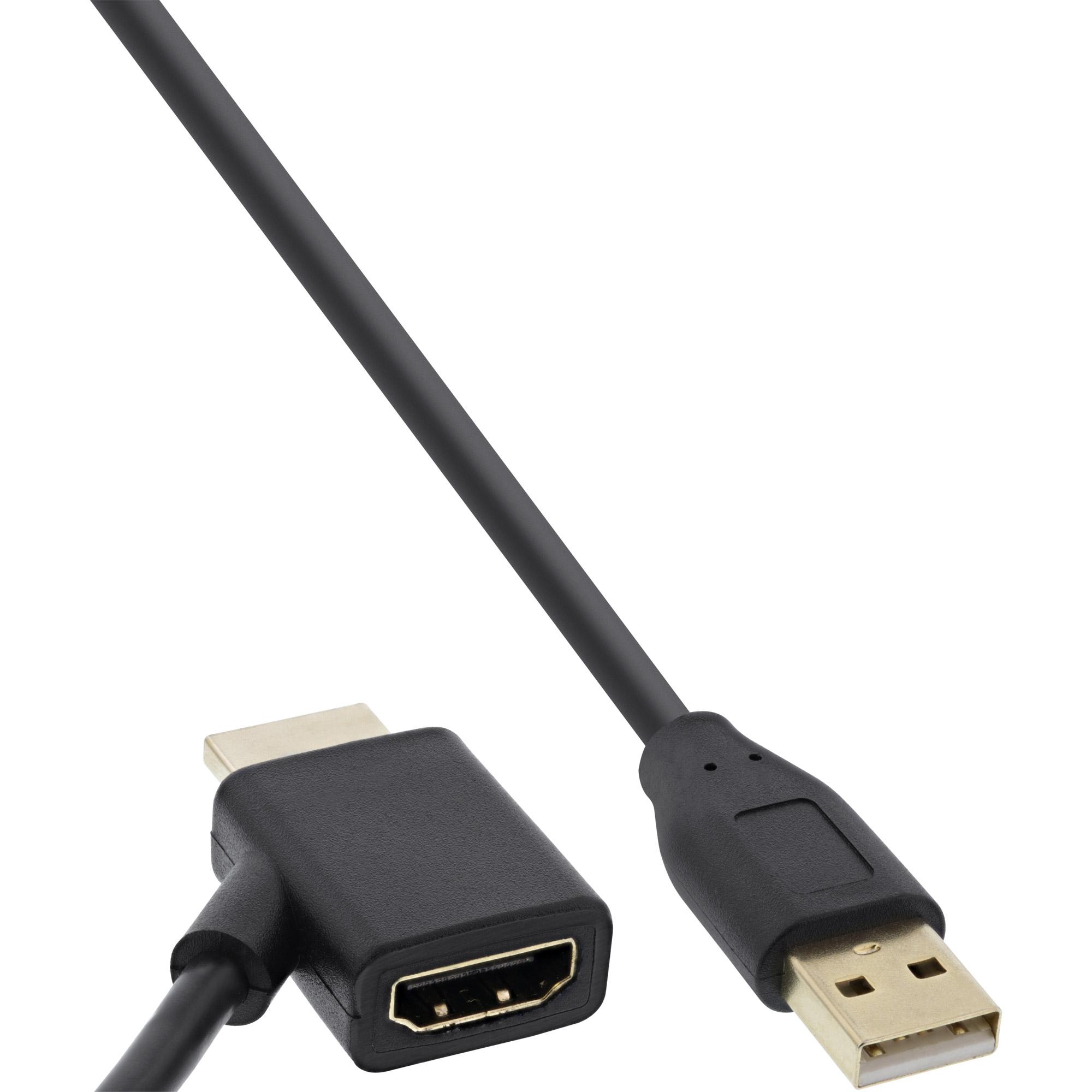 Presa-adattatore HDMI con alimentatore USB - 0,5 m