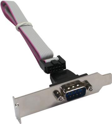INLINE - Pannello di controllo seriale - 10 PIN IDC (W) a DB-9 (M) - 60 cm