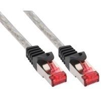 Cavo patch - S-FTP PiMf - Cat.6 - 250 MHz - PVC - rame - trasparente - 1,5 m