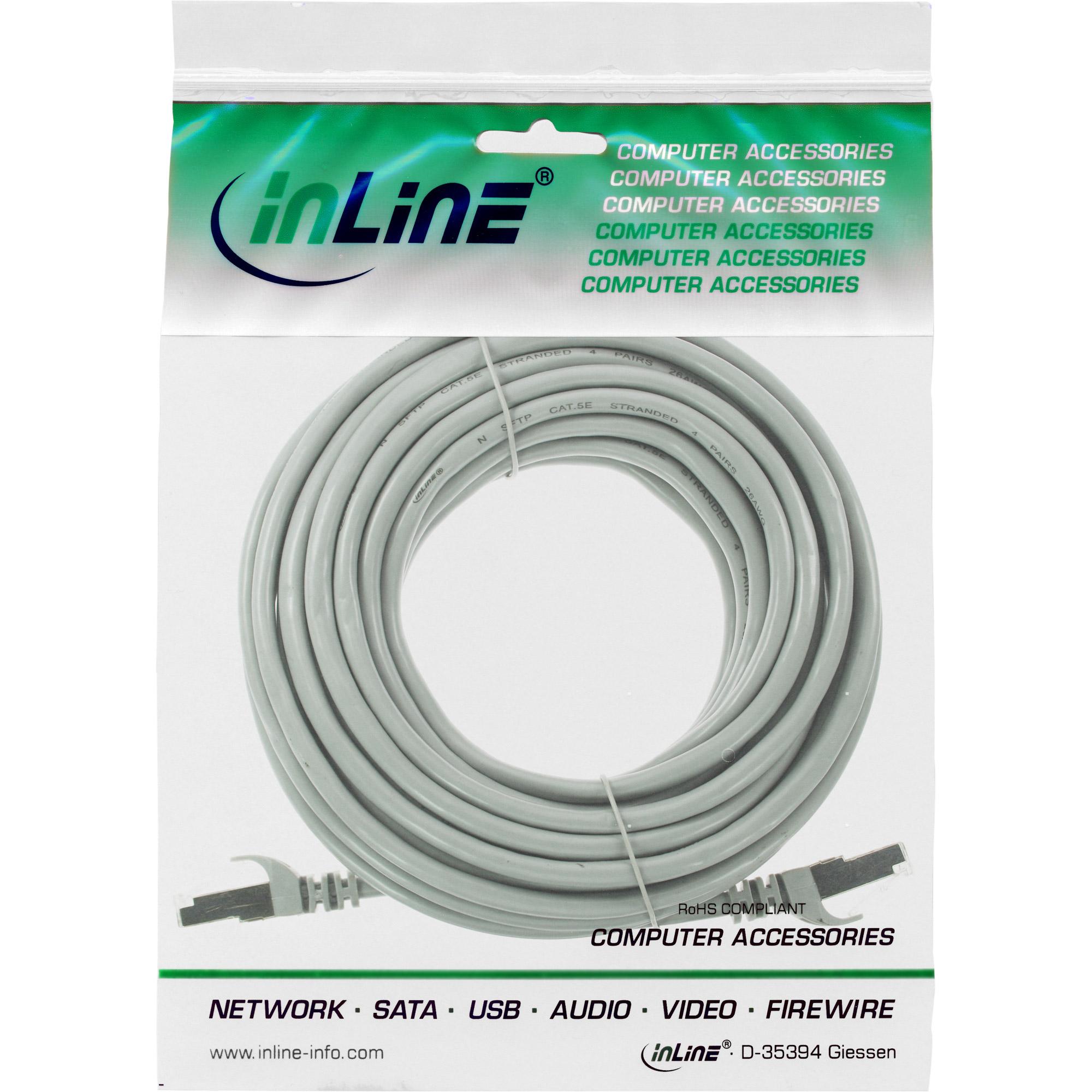 Cavo patch - F-UTP - Cat.5e - grigio - 50 m