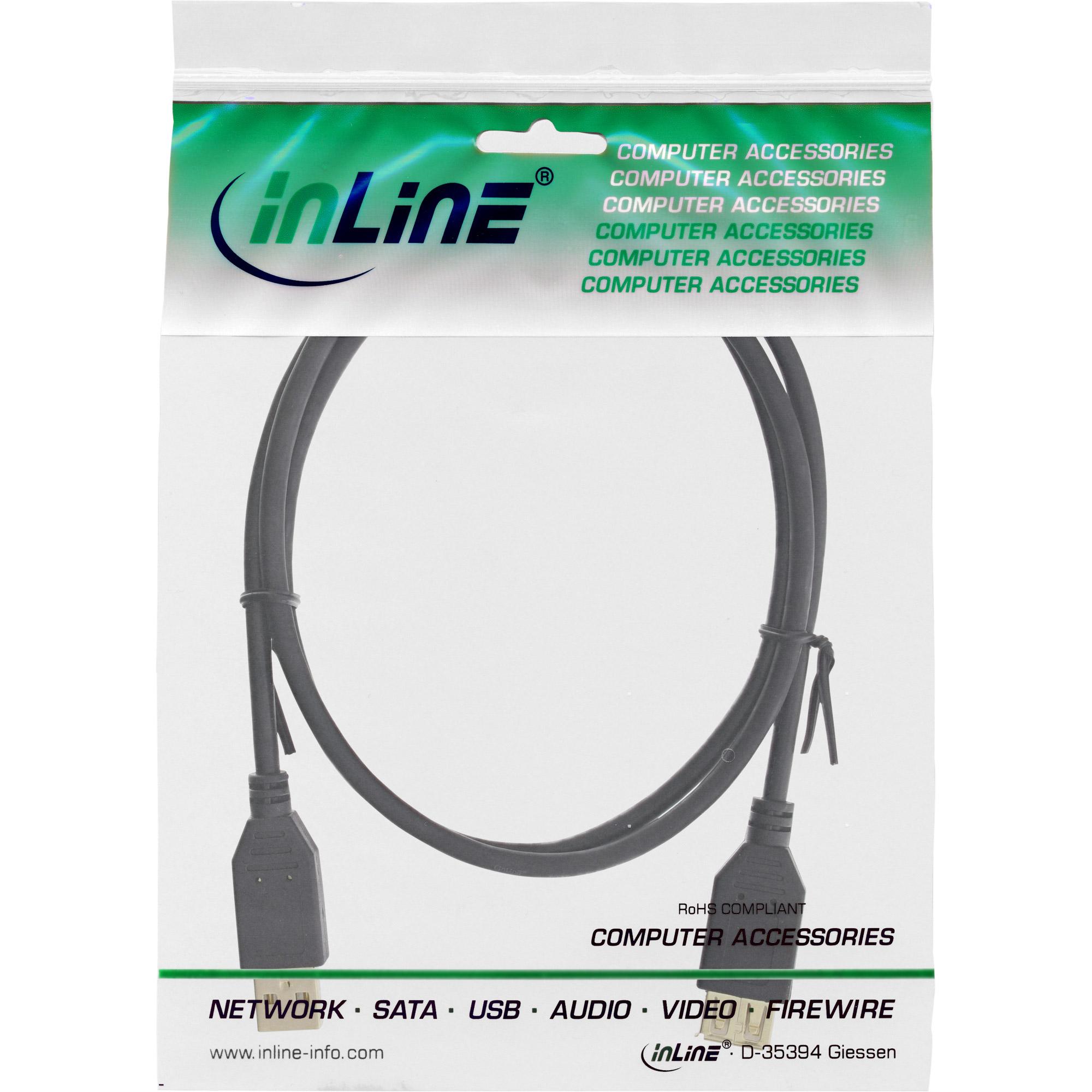 Prolunga USB 2.0 InLine contatti dorati - 5 m (34605S)