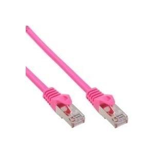 Cavo patch - SF-UTP - Cat.5e - rosa - 2m