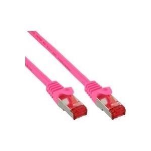 Cavo patch - S-FTP PiMf - Cat.6 - 250 MHz - PVC - rame - rosa - 0,5 m