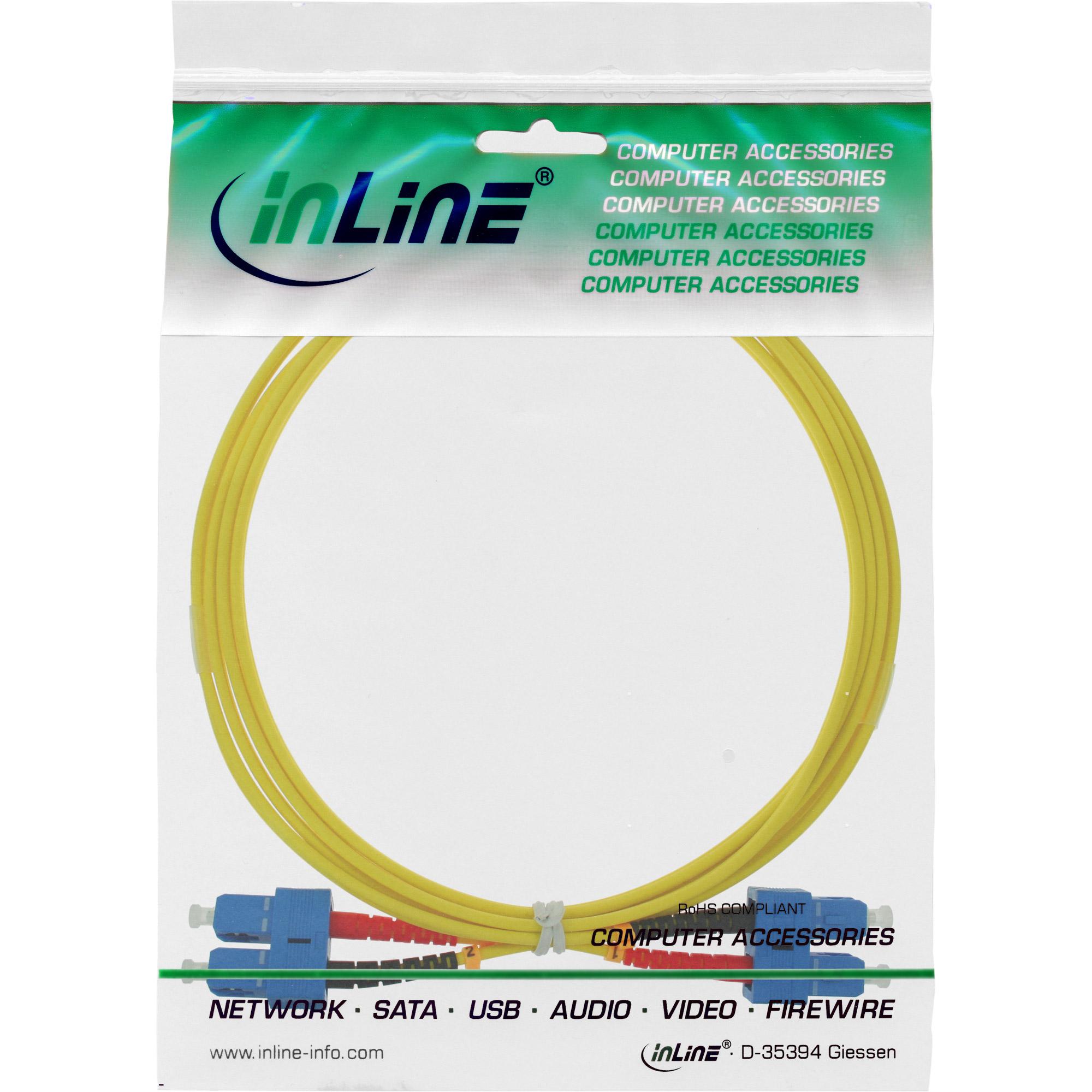 Inline 82910 10m 2x SC 2x SC Cavo in fibra ottica gialla (82910)