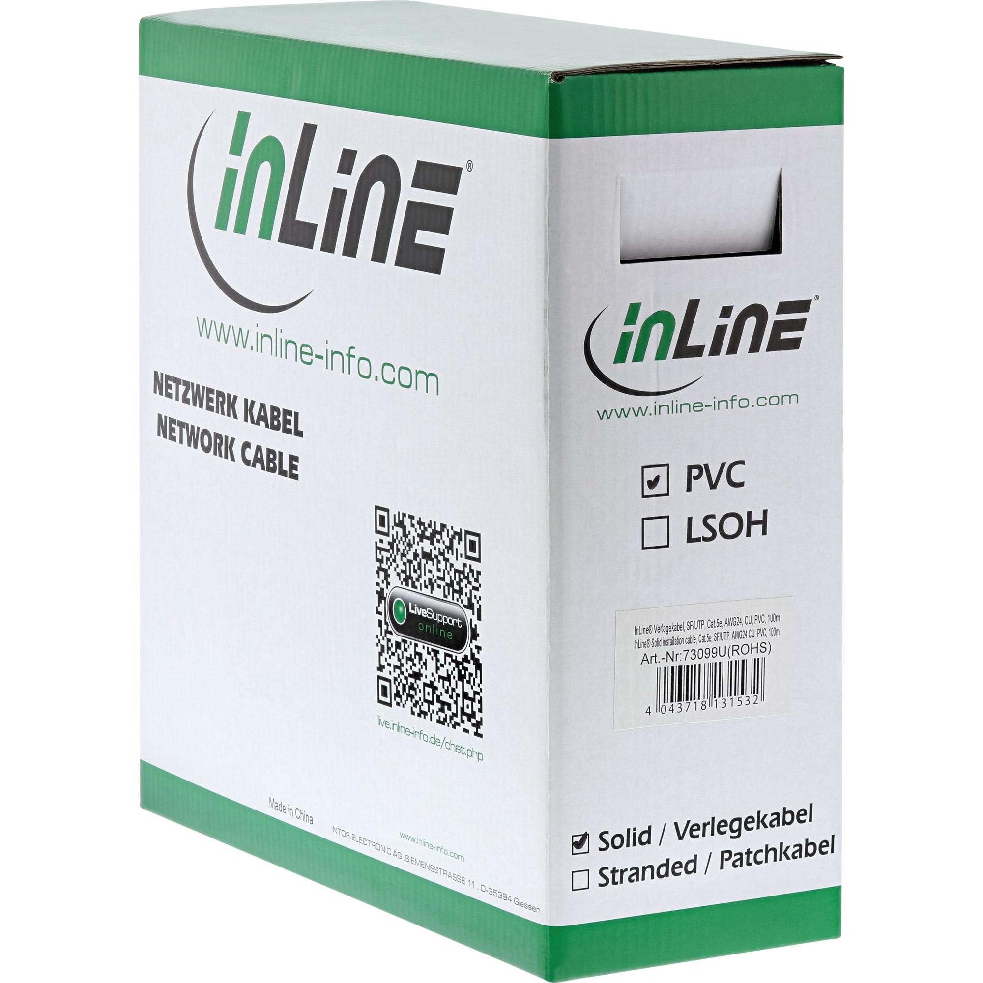 Cavo di installazione - SF-UTP - Cat.5e - AWG24 CU - senza alogeni - 300 m