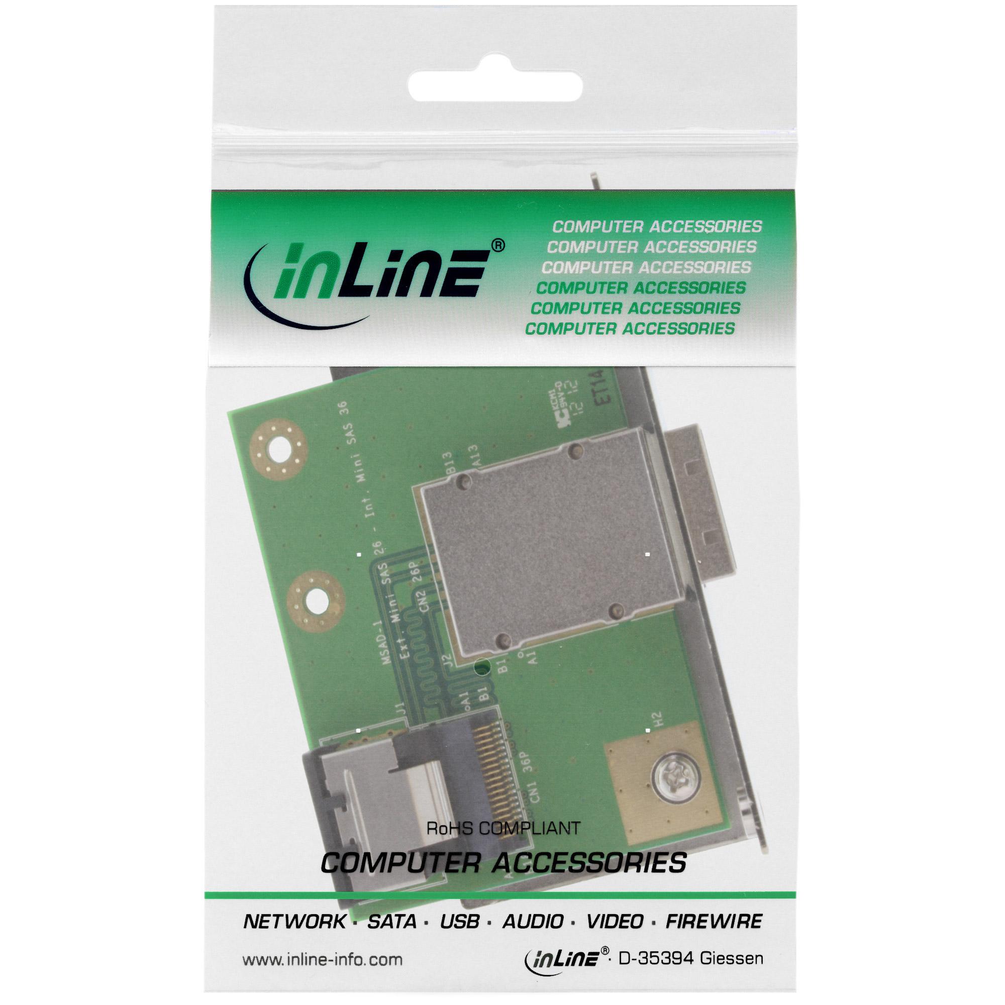 Foglio di slot in linea - Socket ESATA 2x su SATA Stecker 03 m (27904)
