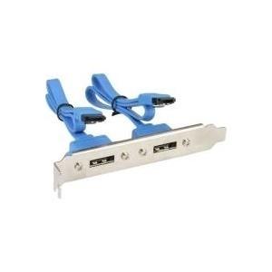 Foglio di slot in linea - Socket ESATA 2x su SATA Stecker 03 m (27904)