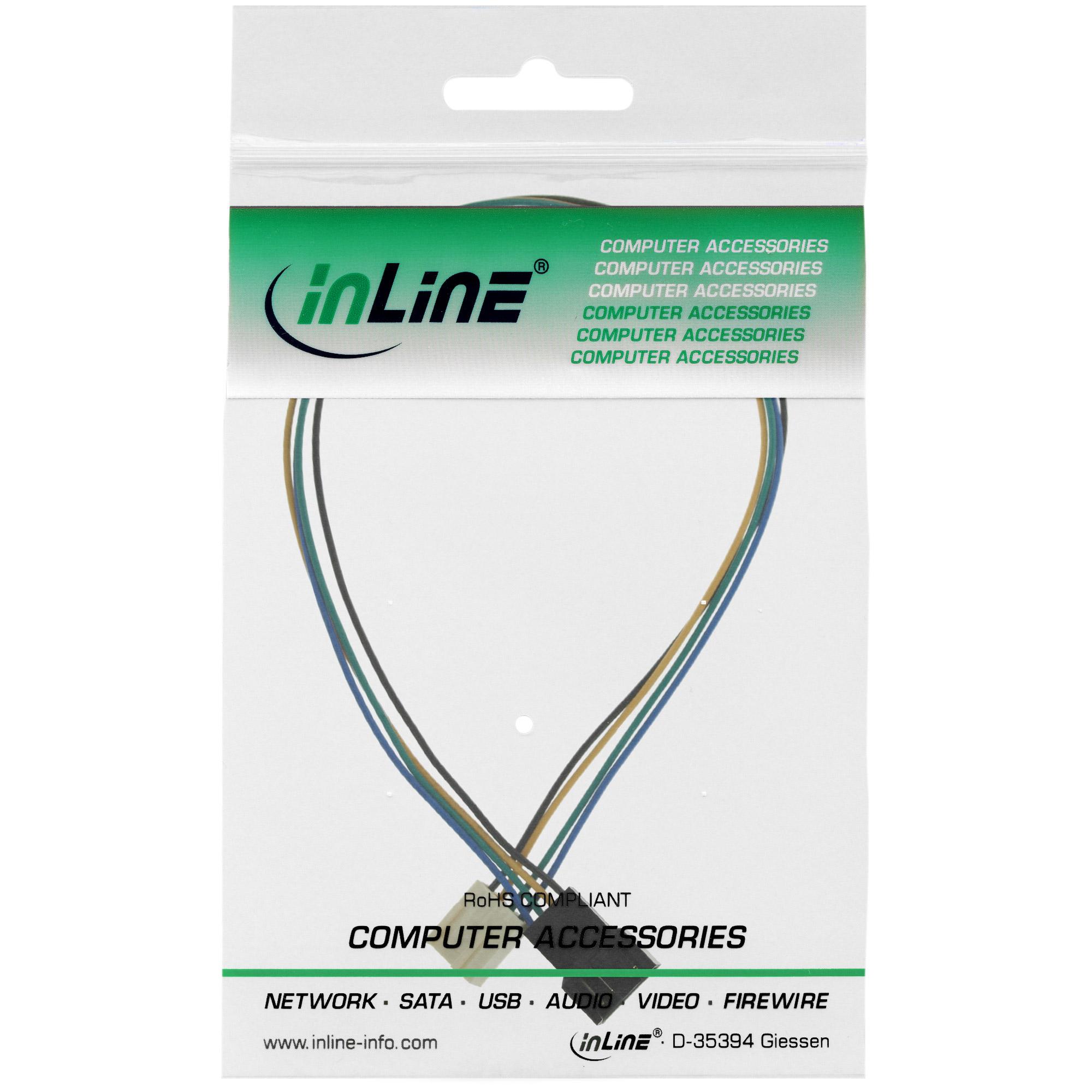 Prolunga cavo ventola PWM - spina Molex a 4 pin - presa - 0,70 m