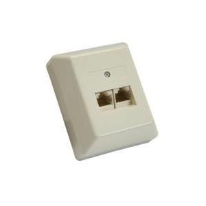 INLINE - Scatola di connessione ISDN - RJ-45 X 2 - montaggio su superficie