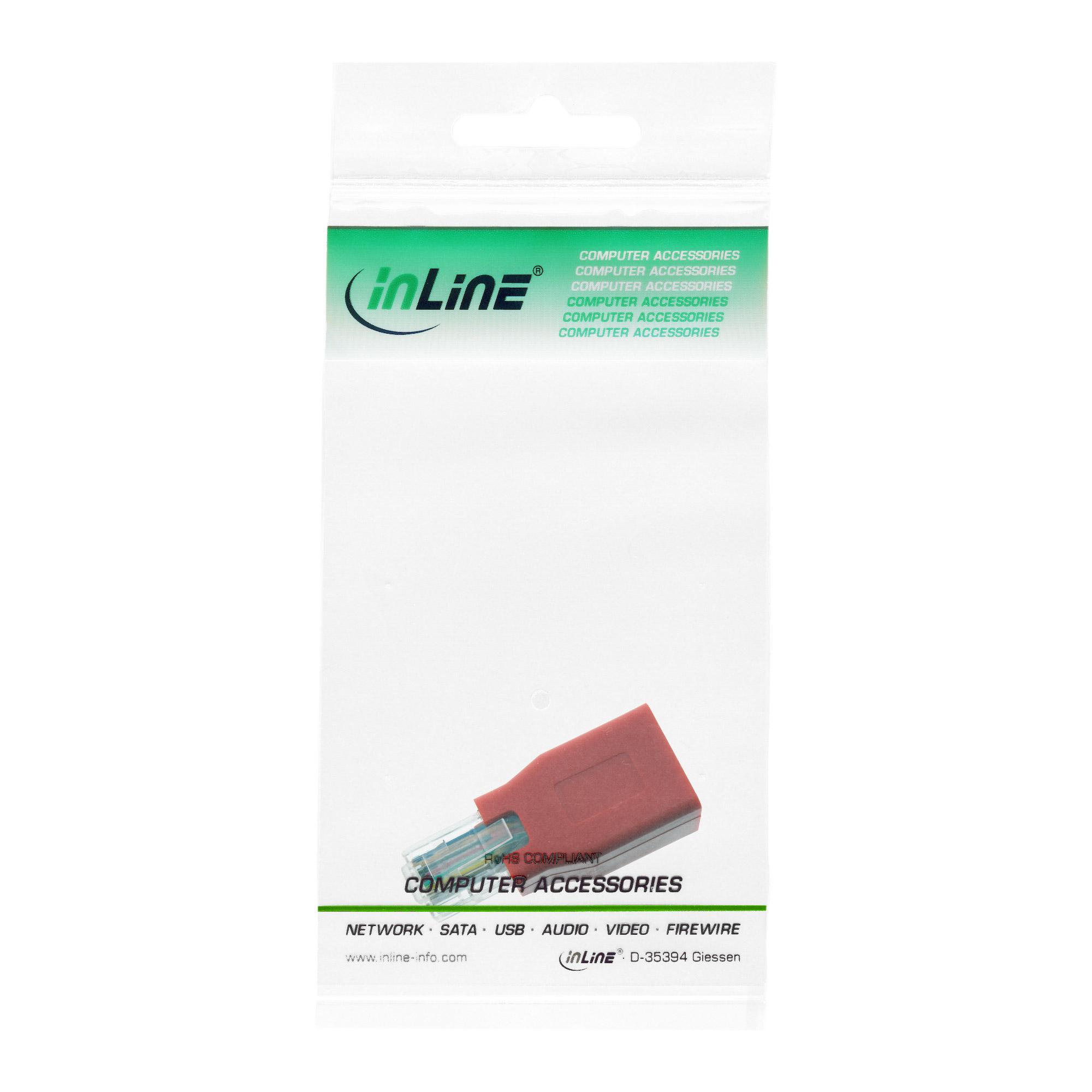 Adattatore crossover - presa-spina RJ45 - corto