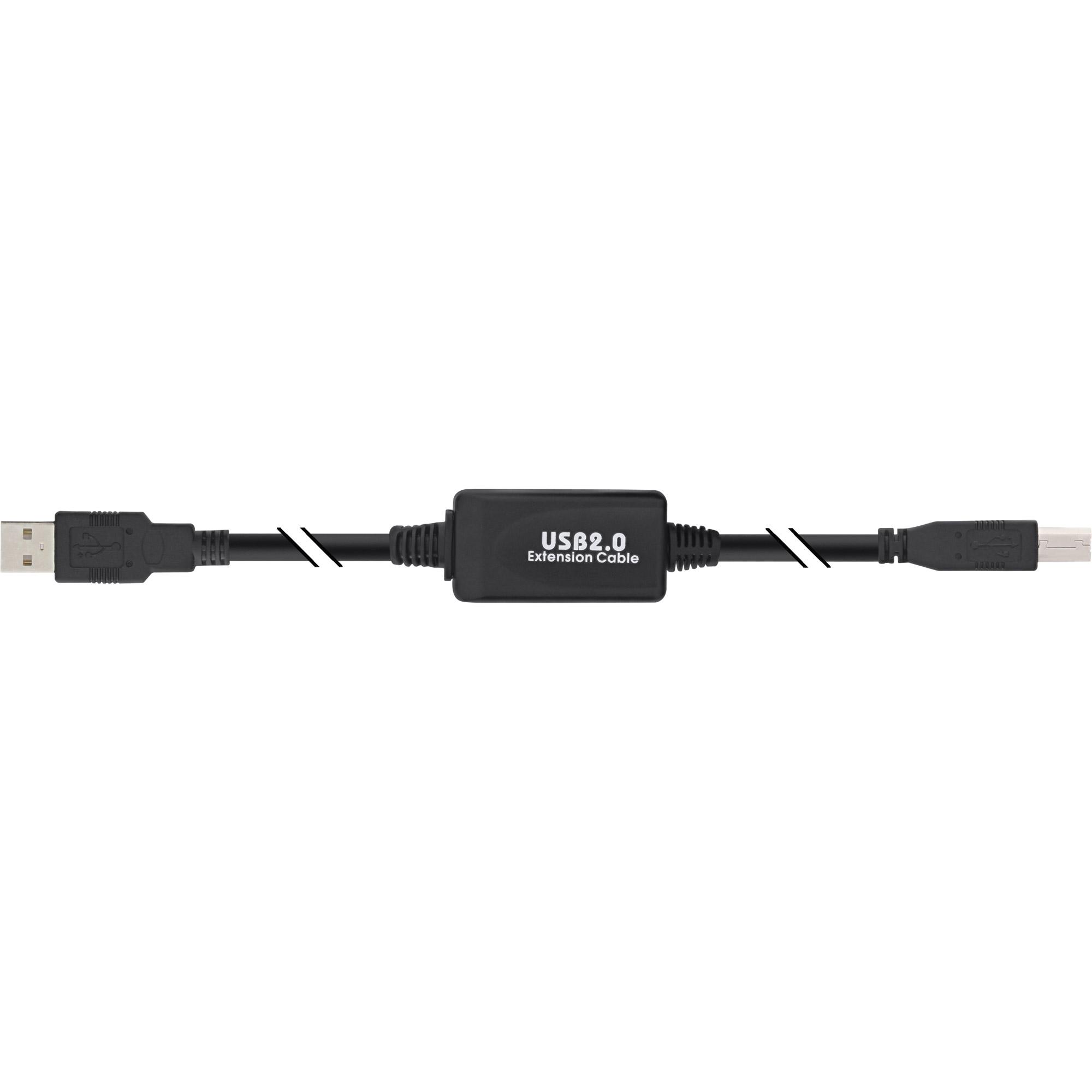 Cavo USB 2.0 - attivo con amplificazione del segnale Inchrepeater Inch - da A a B - 10 m