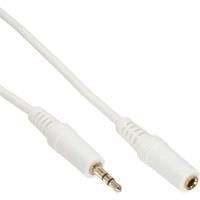 Prolunga jack - spina 3,5mm - presa - stereo bianco - oro - 2m