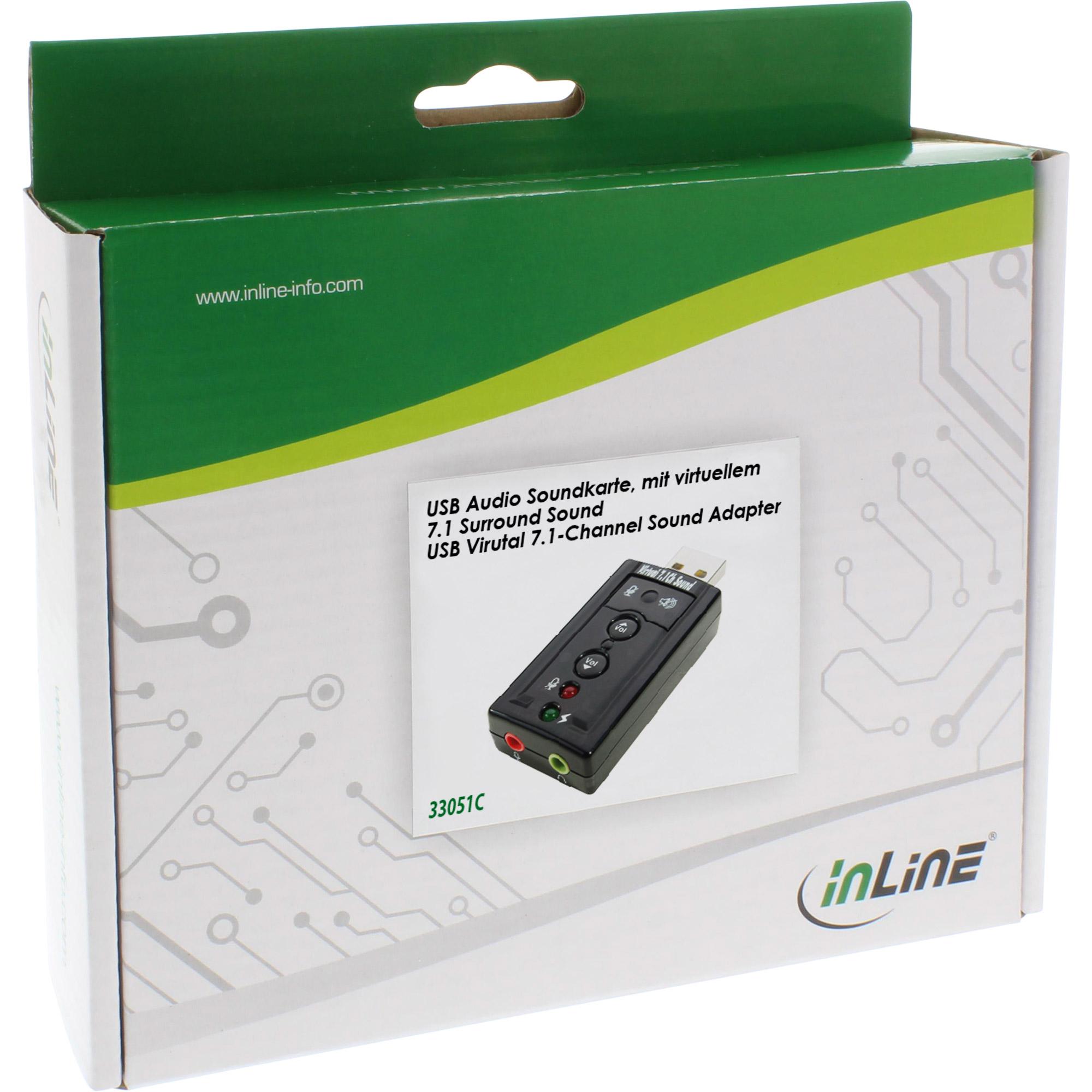 Scheda audio audio USB - con audio surround virtuale 7.1