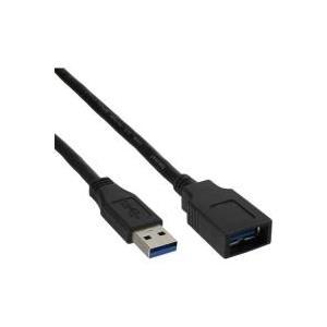 Inline 35605 - cavo USB - USB Tipo A 4 -Pin (M) - USB Tipo A 4 -Pin (W) - 05 m - nero (35605)