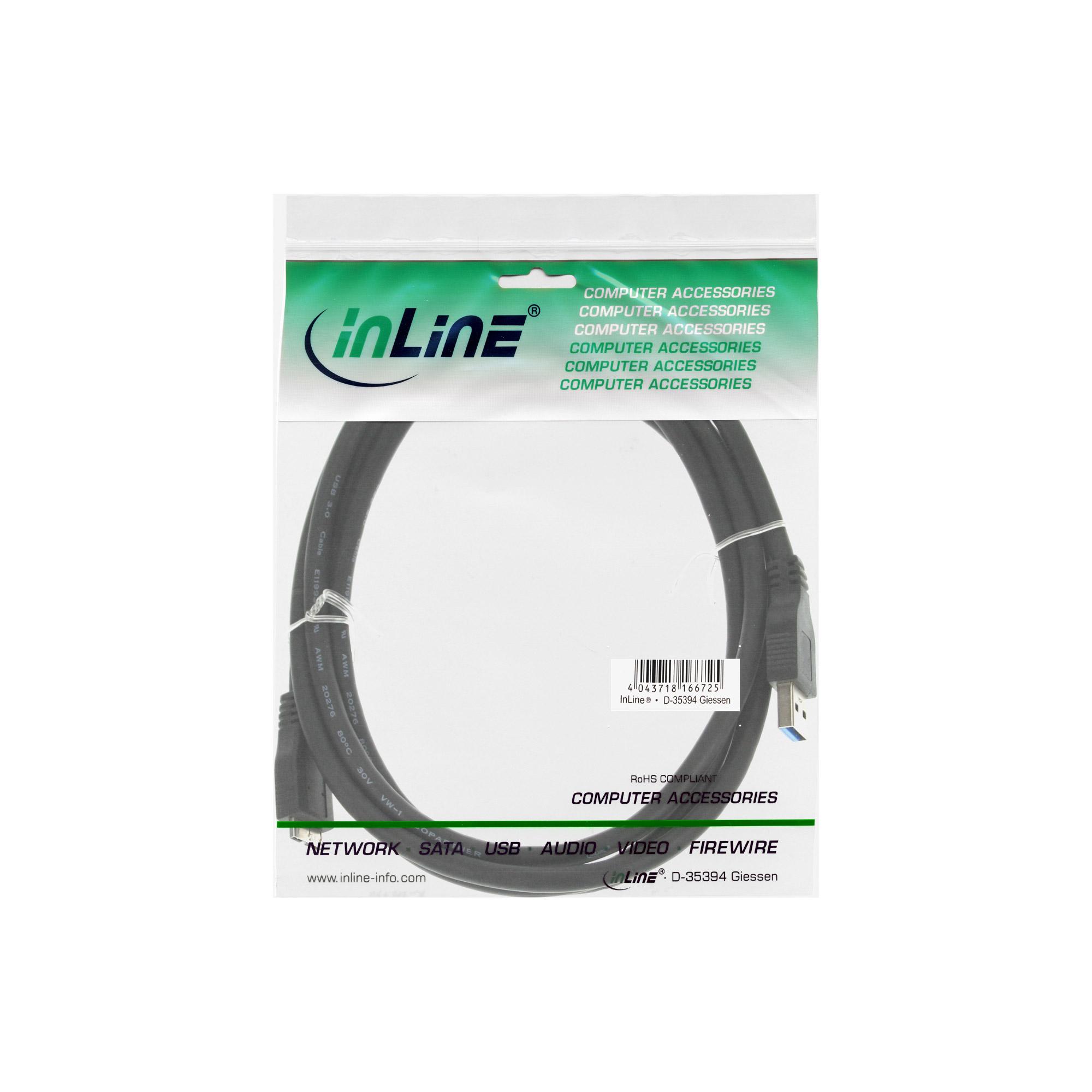 Inline 35430 - Cavo USB - USB Tipo A 4 -Pin (M) - Micro -USB Tipo B 9 -Pin (M) - 30m (USB3.0) (35430)