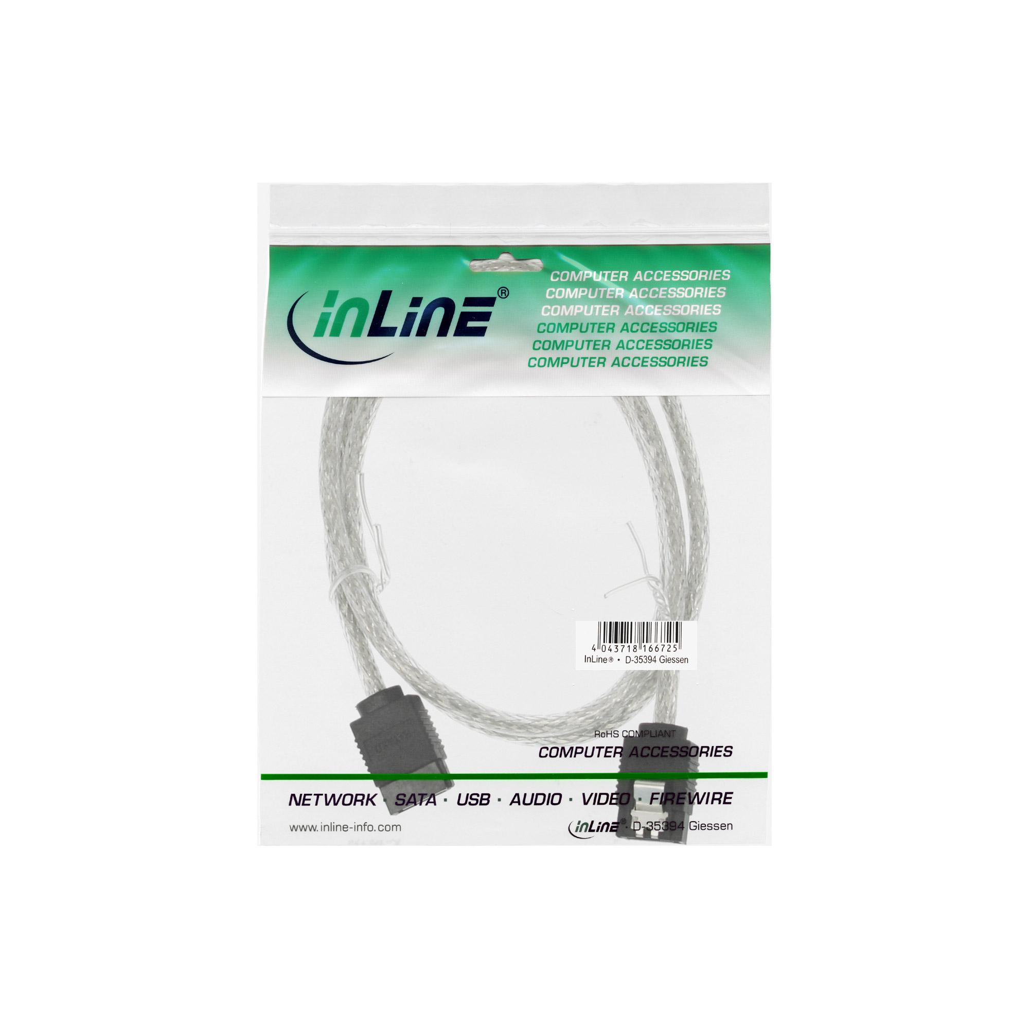Cavo SATA 6Gb-s rotondo - con capocorda - 0,75 m