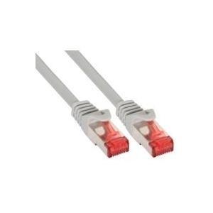 Inline - cavo patch - RJ -45 (m) a rj -45 (m) - 25 cm - cavo SSTP - gatto 6 - alogeno -free, sagome - grigio