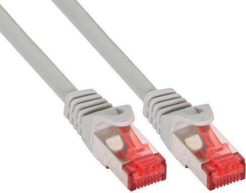 Inline - cavo patch - rj -45 (m) - rj -45 (m) - 50 cm - cavo SSTP - (categoria 6) - pressato, alogeno, con cuffia protettivo -