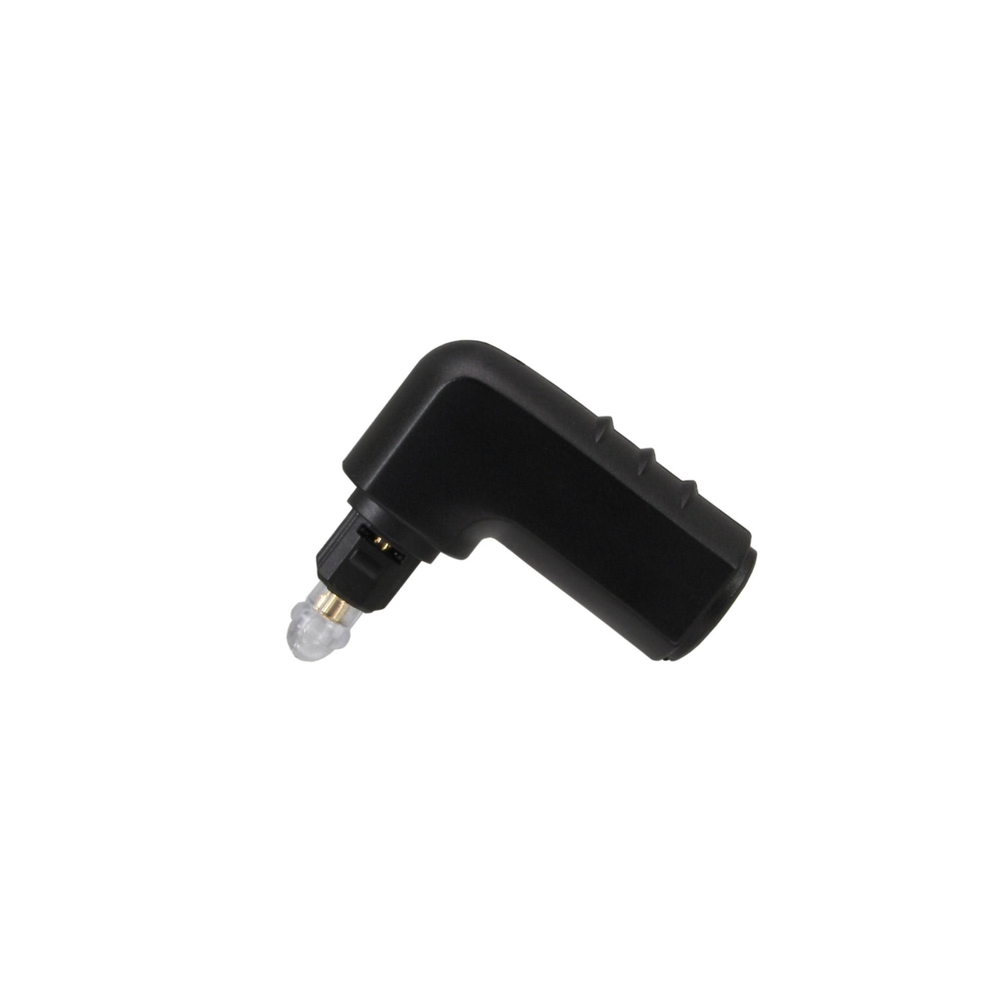 Adattatore audio OPTO - presa Toslink - spina - angolata 90