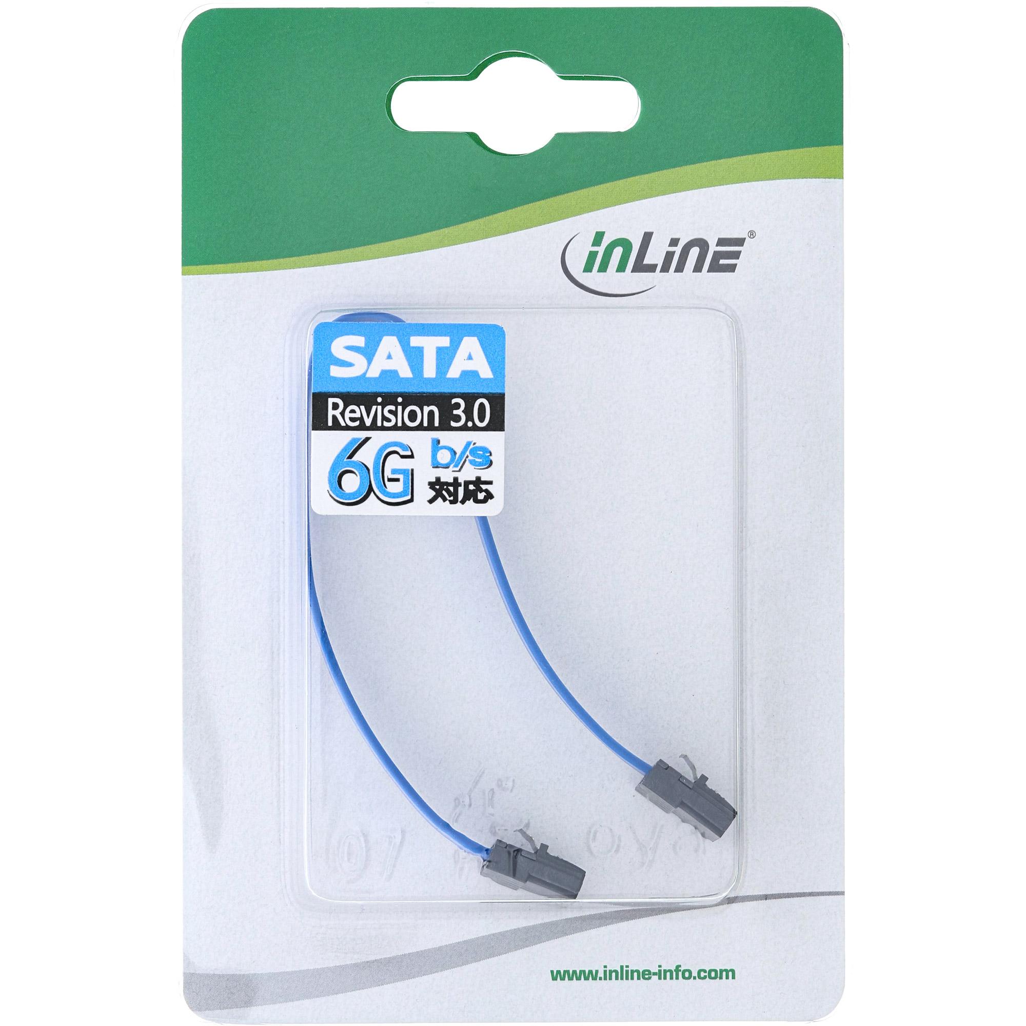Cavo di collegamento SATA 6Gb-s piccolo - con capocorda di sicurezza - 0,15 m