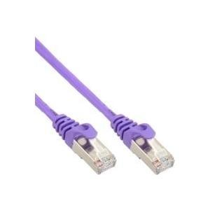 Cavo patch - SF-UTP - Cat.5e - viola - 0,25 m