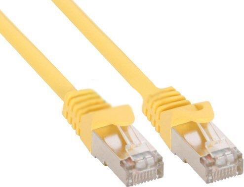 Cavo patch - F-UTP - Cat.5e - giallo - 0,3 m