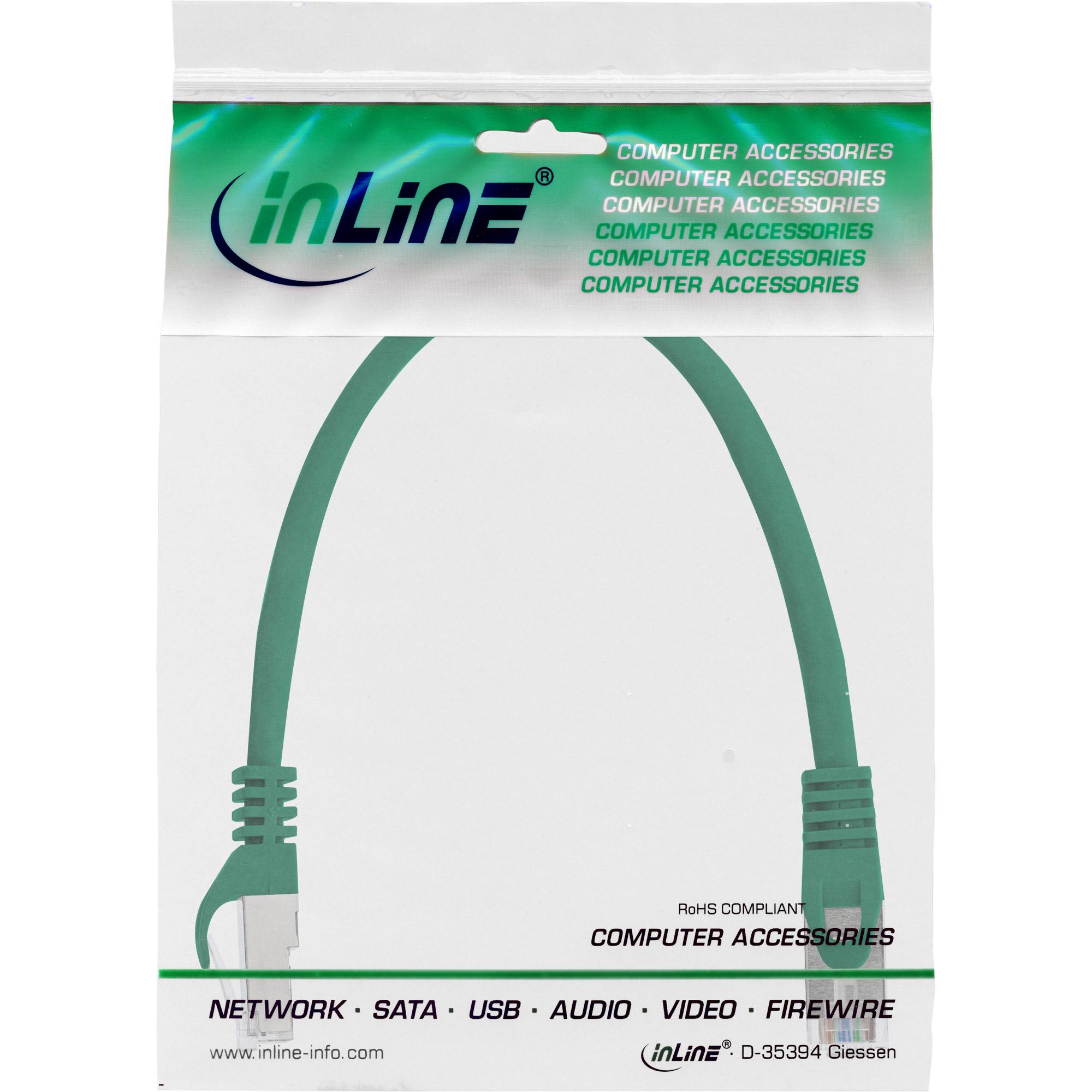 Cavo patch - F-UTP - Cat.5e - verde - 0,3 m