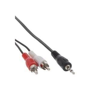 Cavo jack RCA - 2x connettori RCA su jack da 3,5 mm - 1 m