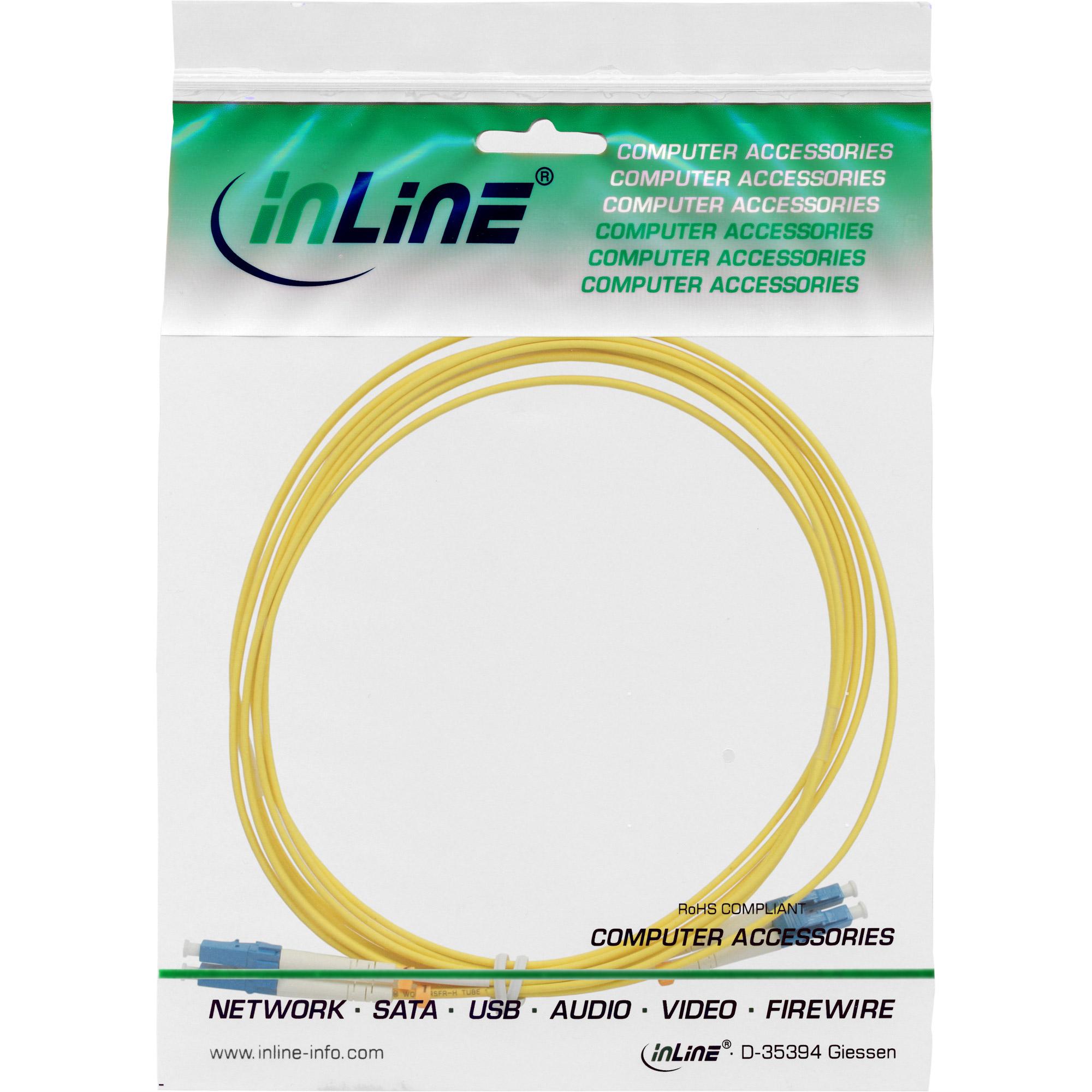 Cavo duplex in fibra ottica - LC-LC 9-125 - OS2 - 3 m