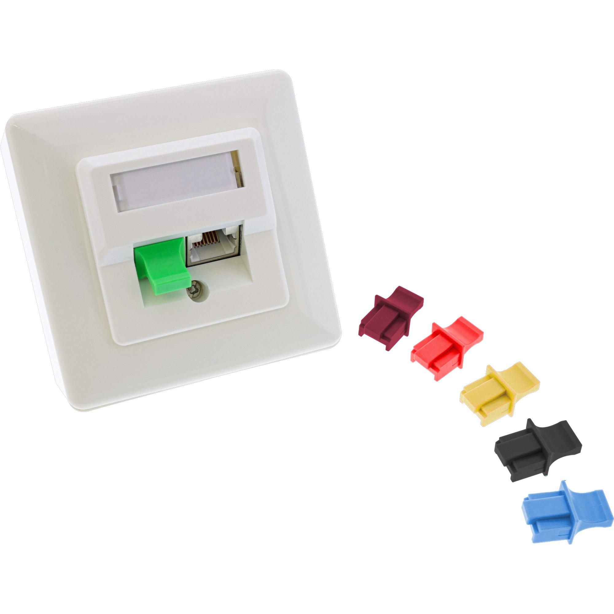 INLINE - Protezione antipolvere per presa RJ-45 - Giallo (confezione da 10)