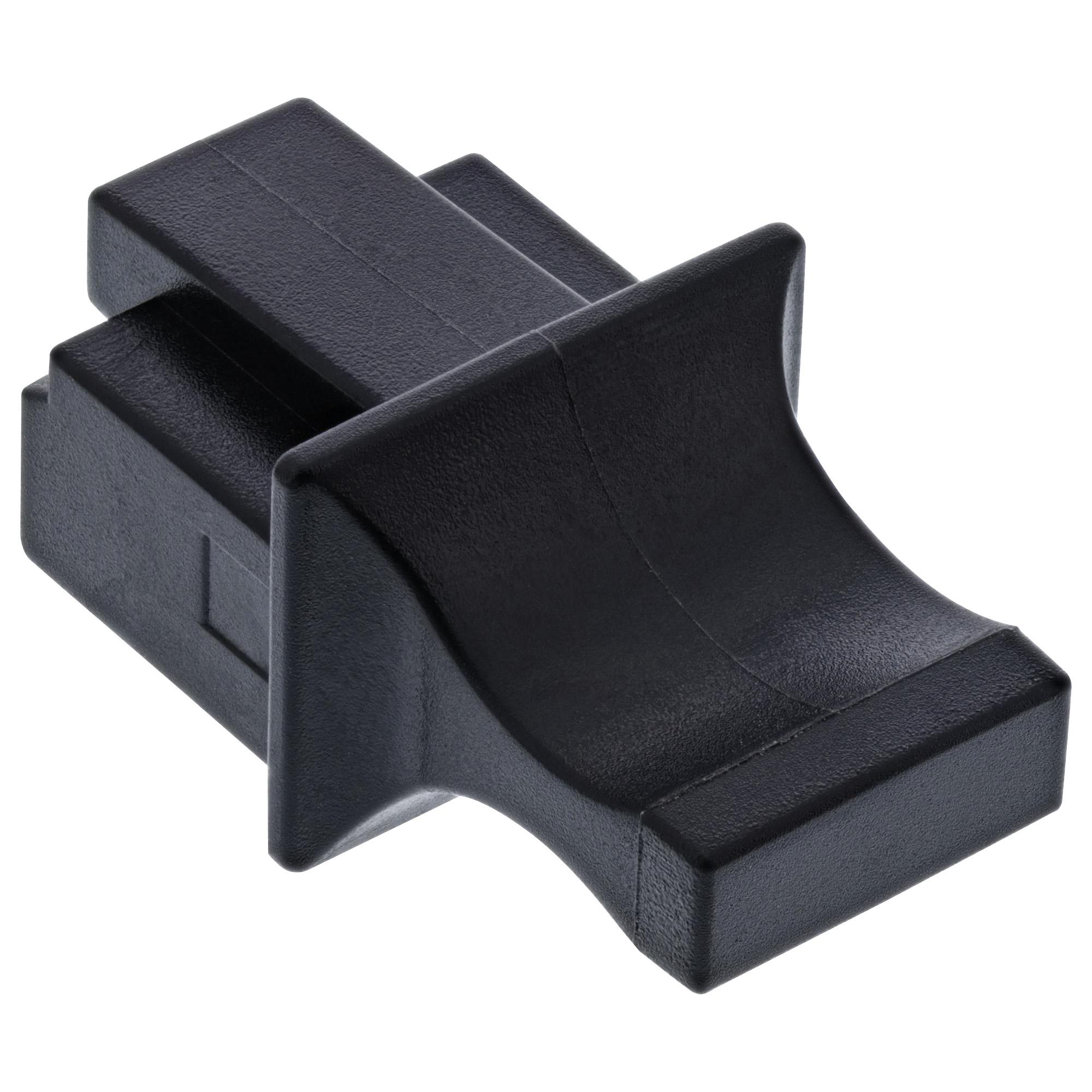 INLINE - Protezione antipolvere per presa RJ-45 - Nera (confezione da 10)
