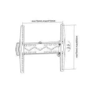 InLine Staffa da parete per LCD / LED / plasma (32-55") max.50 kg