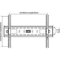 InLine Staffa da parete per TFT / LCD / LED / plasma 32-70 max.75kg