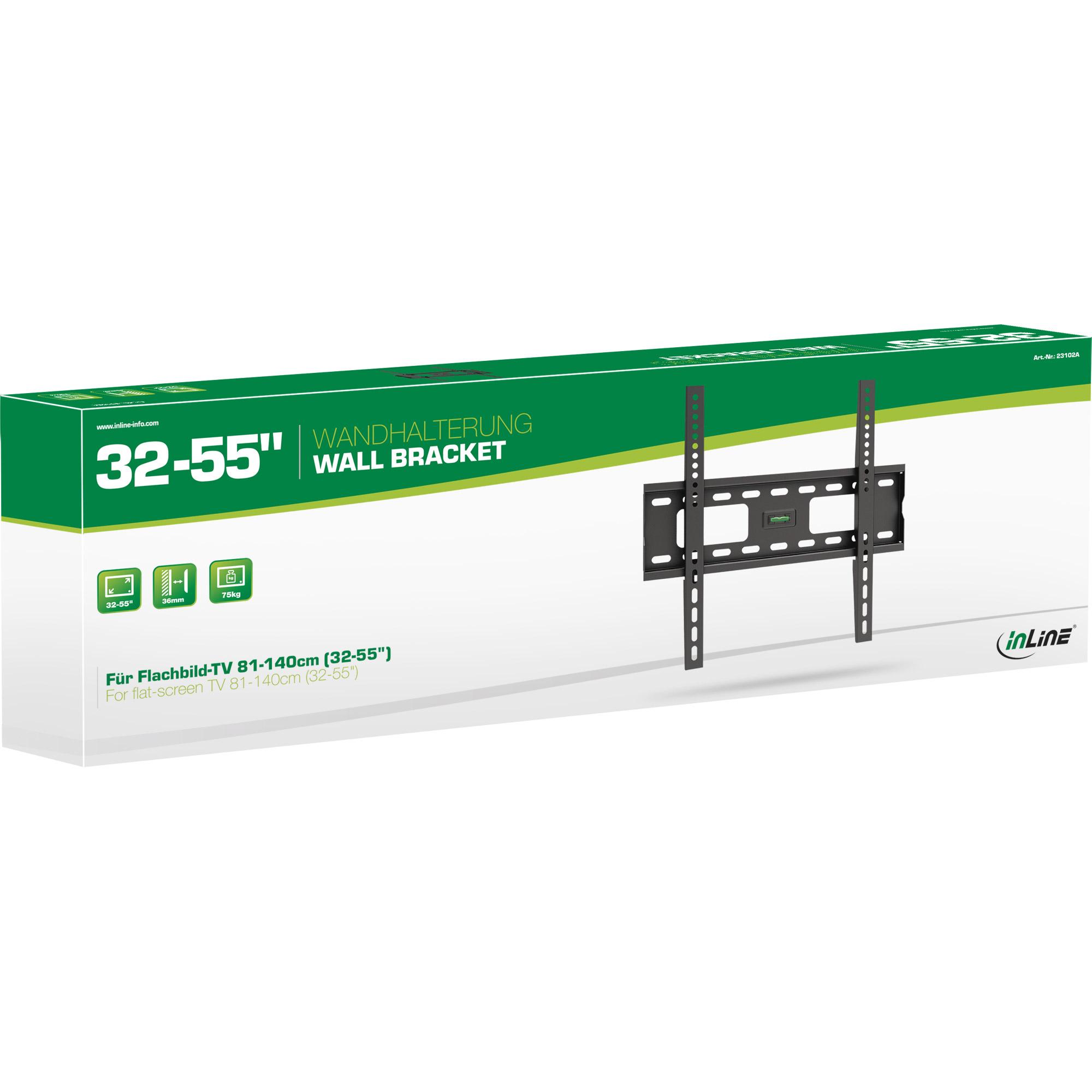 InLine Staffa da parete per TFT / LCD / LED / plasma (32-55") max. 75 kg