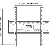 InLine Staffa da parete per TFT / LCD / LED / plasma (32-55") max. 75 kg