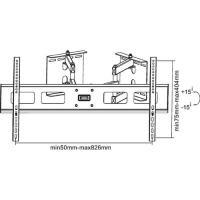 InLine Supporto TV Parete 94-160cm (37-63") 60Kg per muri ad angolo