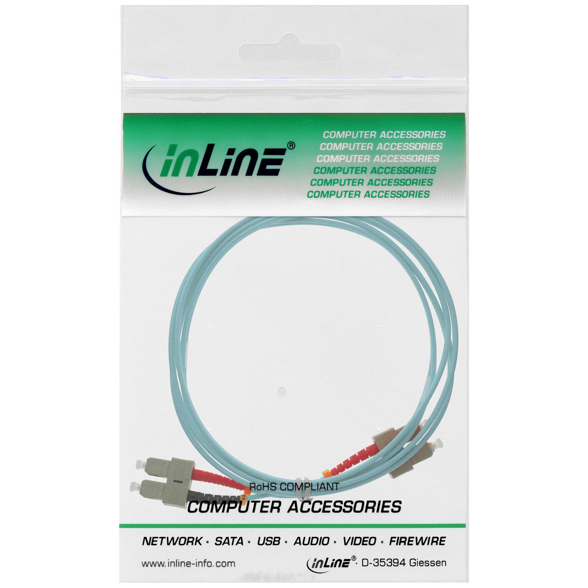 Cavo duplex in fibra ottica - SC-SC - 50-125 - OM3 - 1m