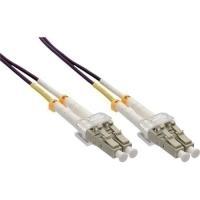 Inline - cavo patch - lc multi -modalità (m) a lc mult -modode (m) - 5 m - fibra di vetro - 50/125 micrometro - OM4 - alogeno