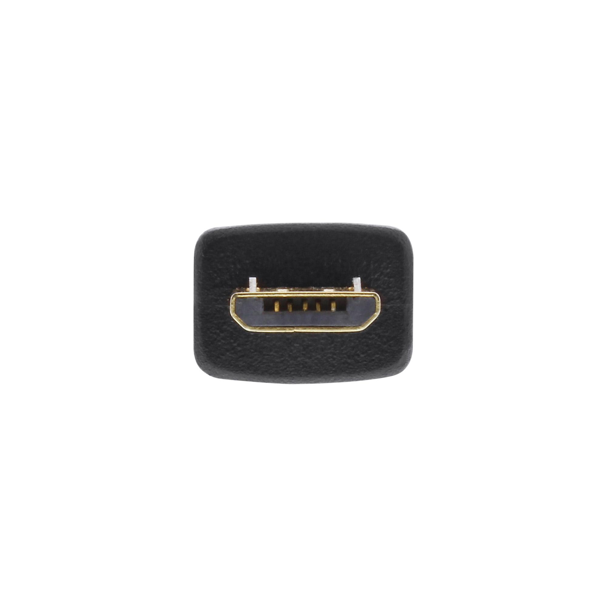 Cavo piatto Micro-USB 2.0: da spina USB-A a spina Micro-B - 0,5 m