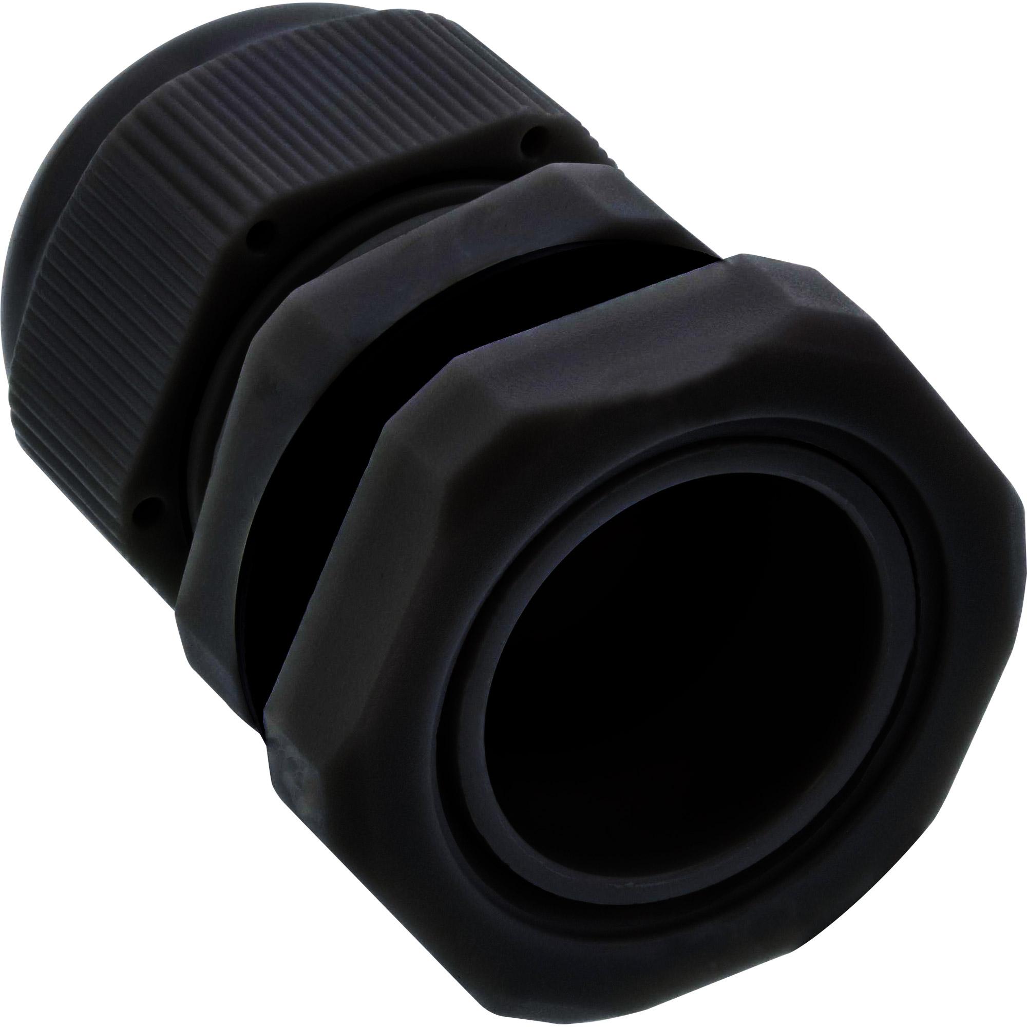 InLine Passacavo IP68 con controdado PG 13.5 Nylon 6-12mm nero 10pz