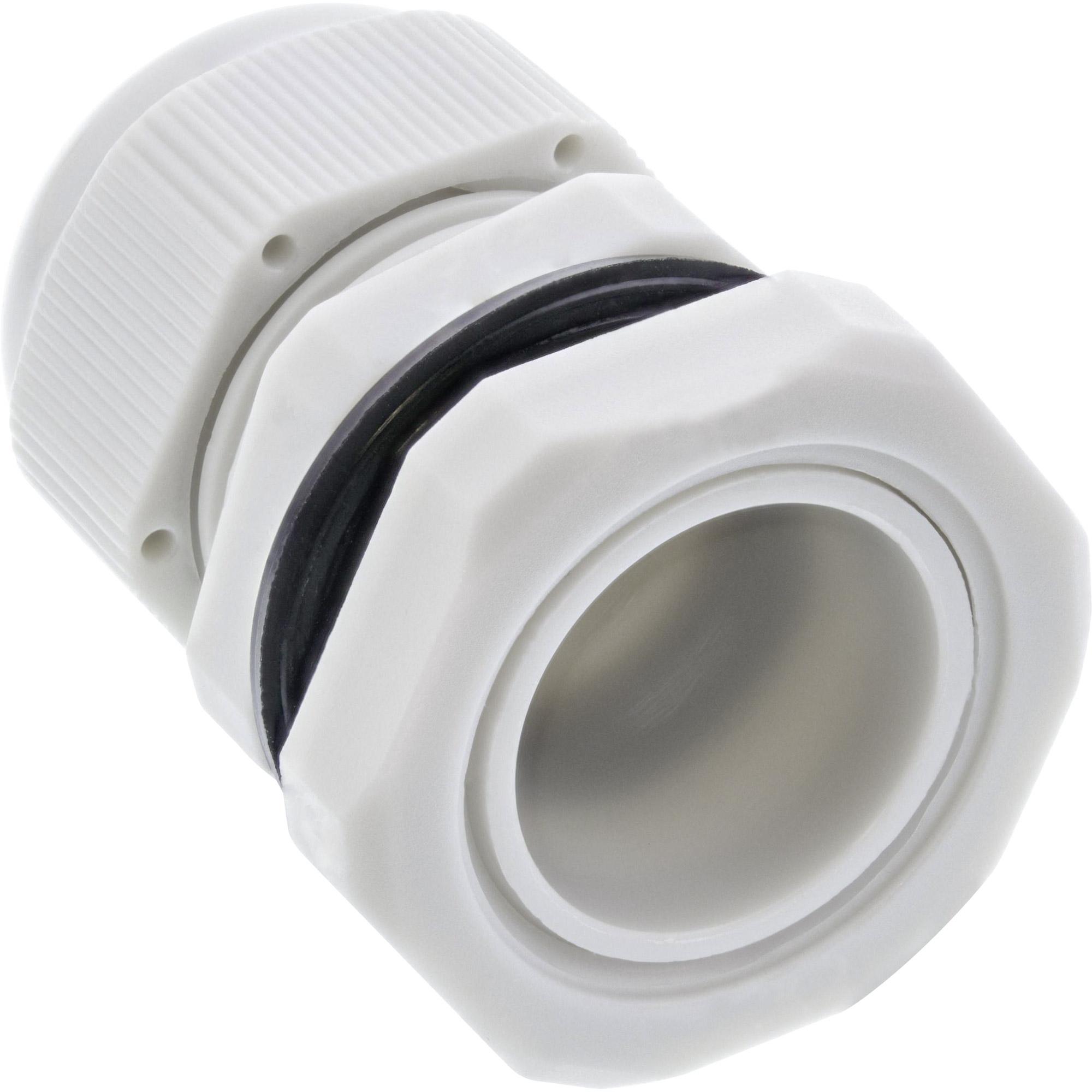 InLine Passacavo IP68 con controdado PG 29 Nylon 18-25mm grigio 10pz